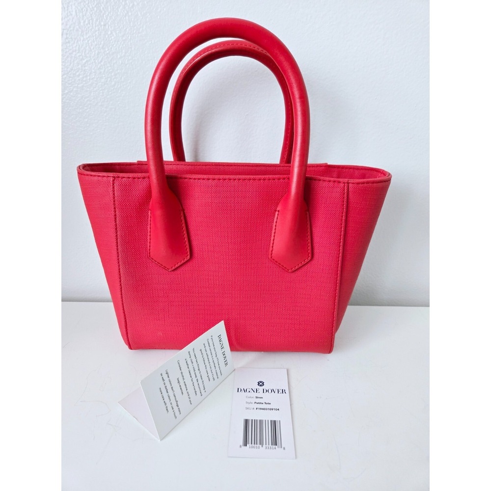 DAGNE DOVER Petite Tote Coated Canvas Handbag - Siren Color - Picture 2 of 10